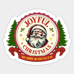 Joyful Christmas – Festive Holiday Cheer Sticker